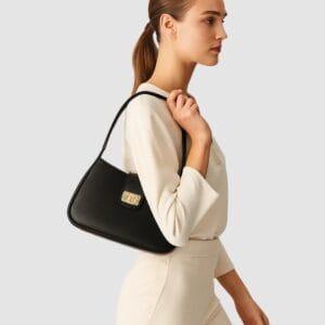 Chic maroon designer bag by Noir Lux