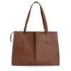 Elegant brown work tote bag for women