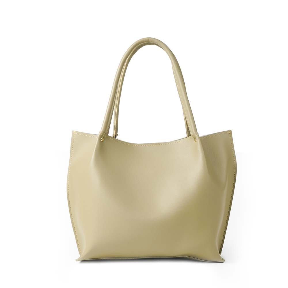 Beige tote bag for women stylish design