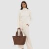Trendy brown tote handbag for women in Pakistan