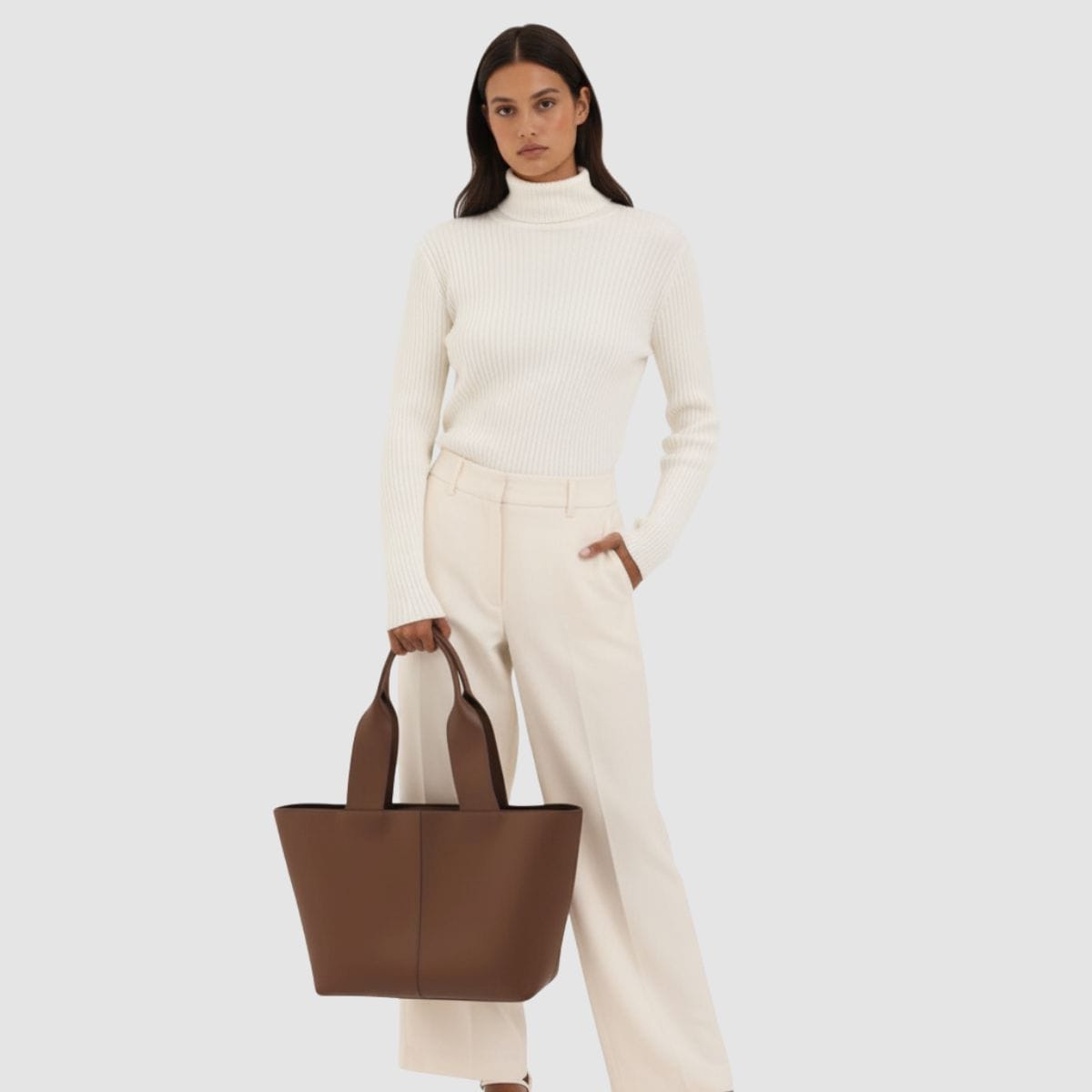 Trendy brown tote handbag for women in Pakistan