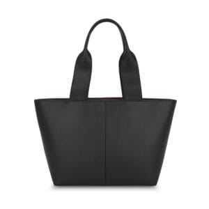 Stylish Black Tote Bag for women with fix handle and top zipper
