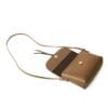 Mira Mini Bag Brown Closeup – Mini Handbag for Women